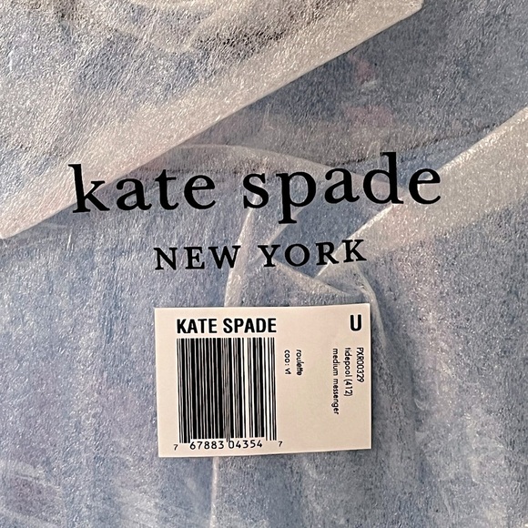 NWT Kate Spade Roulette Medium Messenger Leather Crossbody Bag Tidepool Blue - Picture 5 of 8